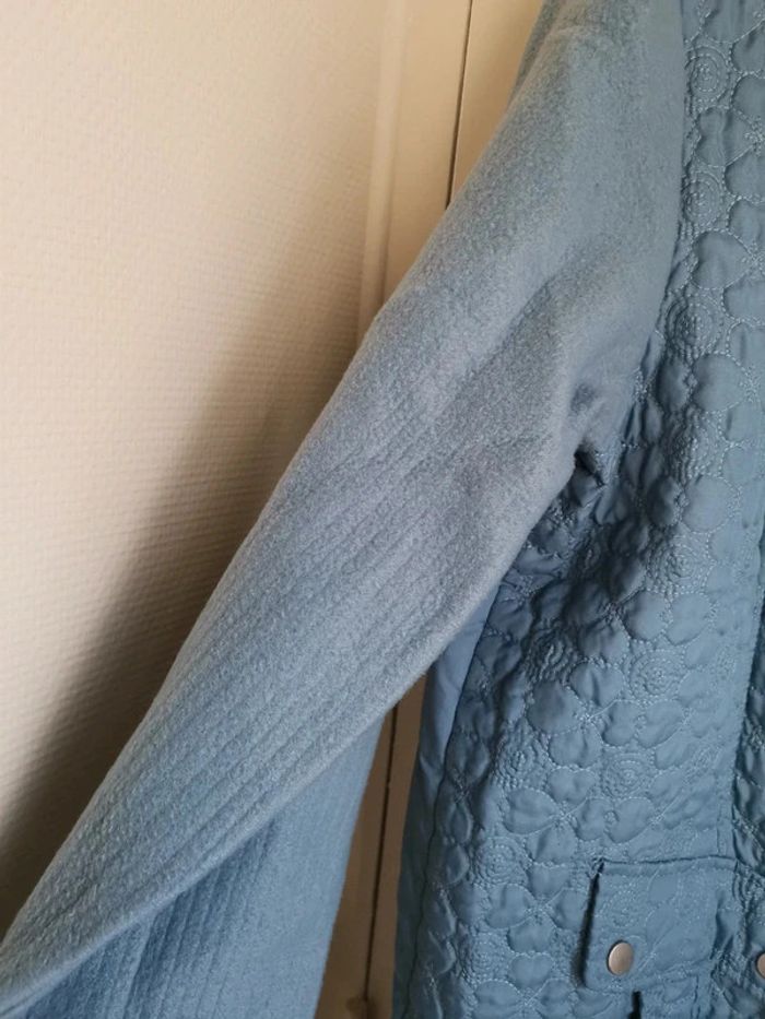 Veste matelassée mi saison couleur bleu taille 46-48 - photo numéro 4