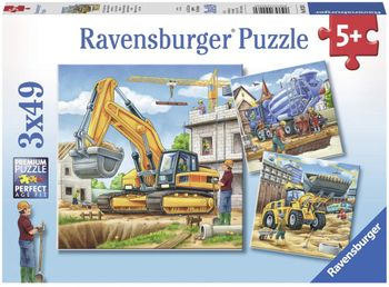 Ravensburger Puzzle grands véhicules de chantier 09226 3x49 pièces