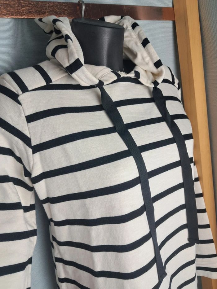 Promod robe pull hiver avec capuche T.38 en tbe - photo numéro 3