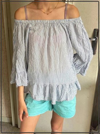 Blouse à rayure taille 12ans