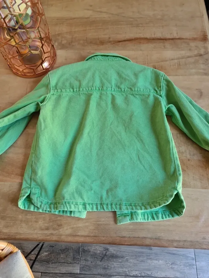 Veste en jean vert 5ans creeks - photo numéro 4