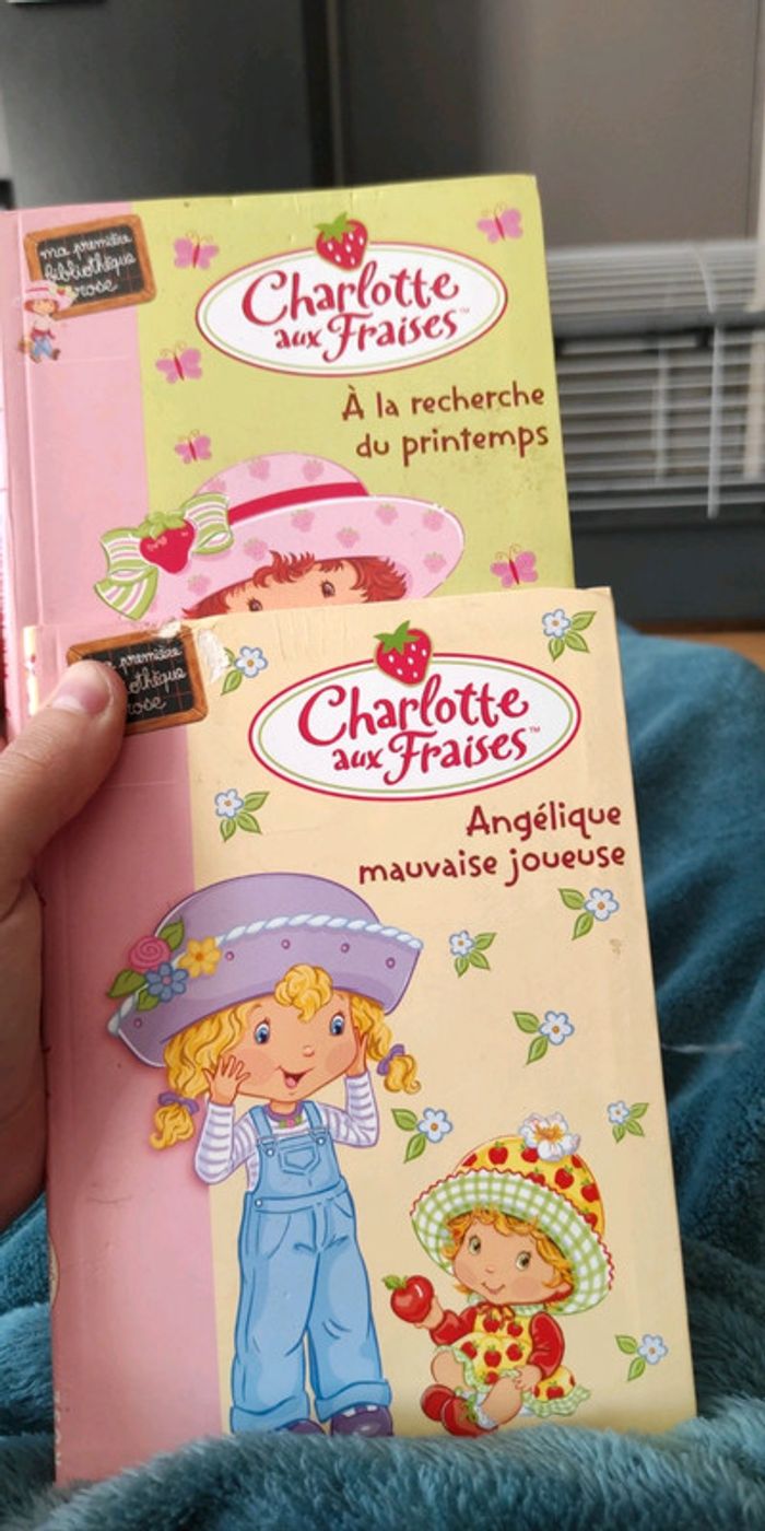 Deux livres charlottes aux fraises