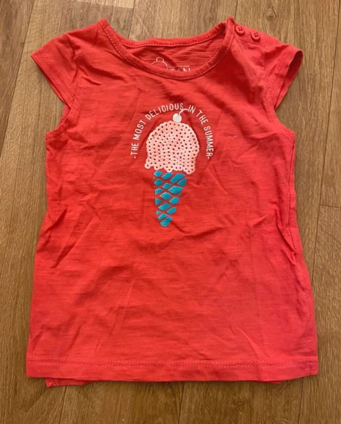 Lot de 2 t-shirt coloré 6/9M - photo numéro 2