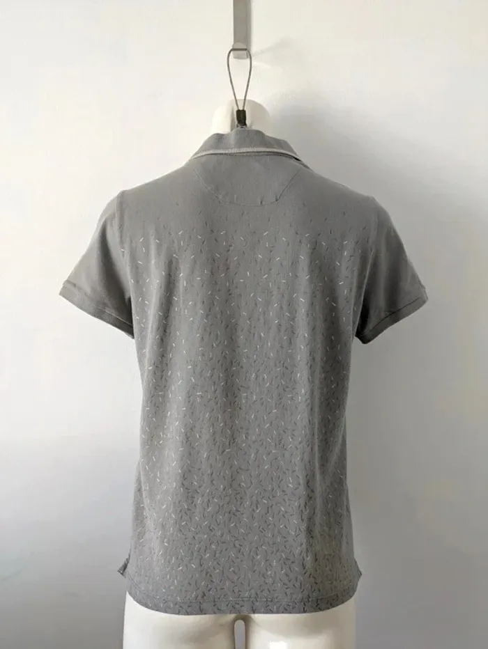 Polo gris et argenté - La Martina - taille 2 (38) - photo numéro 3