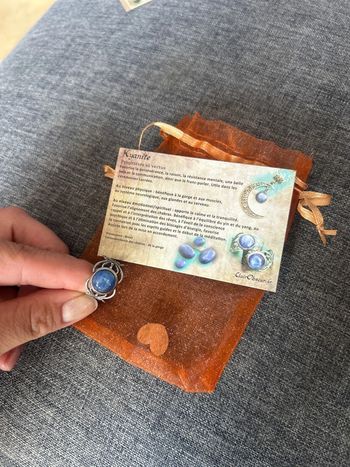 Bague clair obscur Kyanite