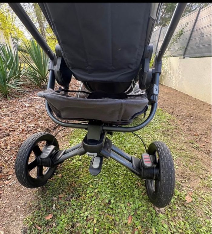 Trio poussette avec capote anti pluie - photo numéro 8