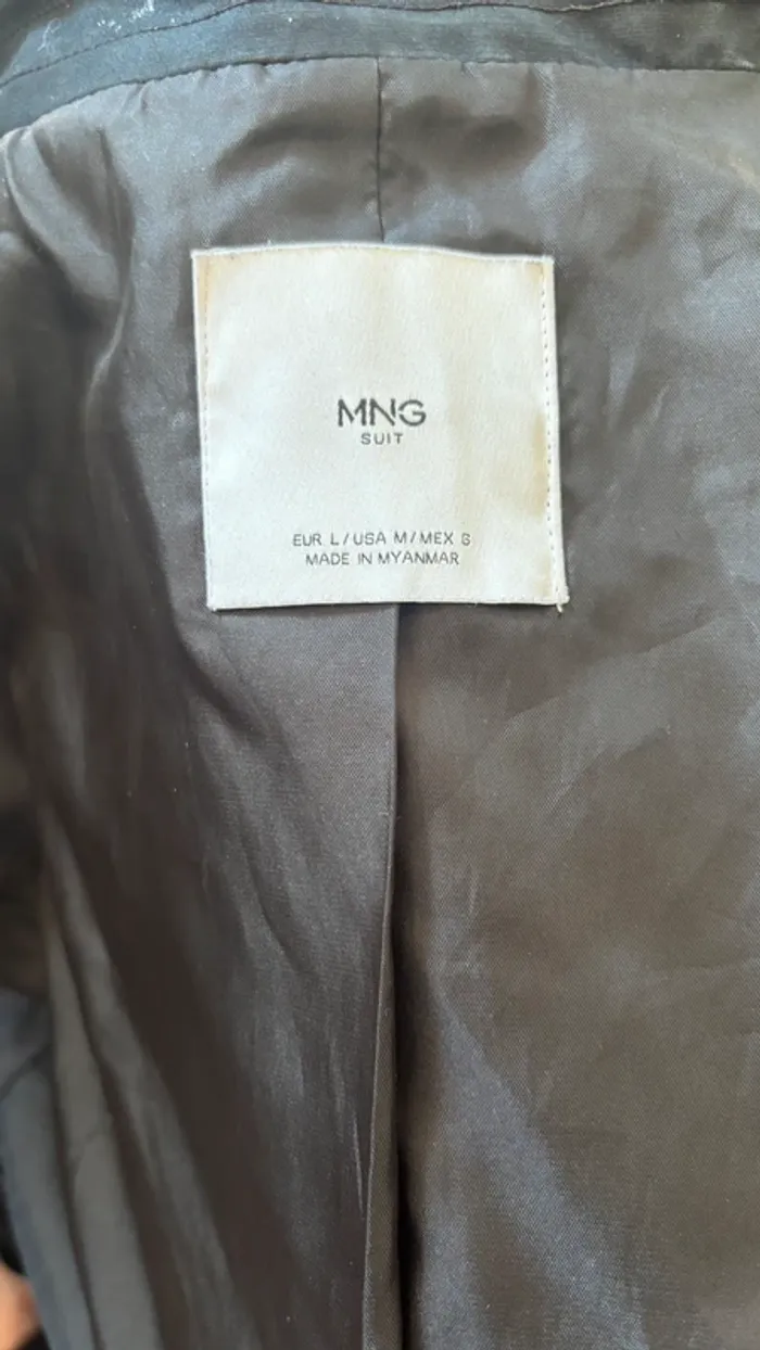 💕veste trench noir long hyper chic taille 40 L #MNGsuit #mango - photo numéro 8