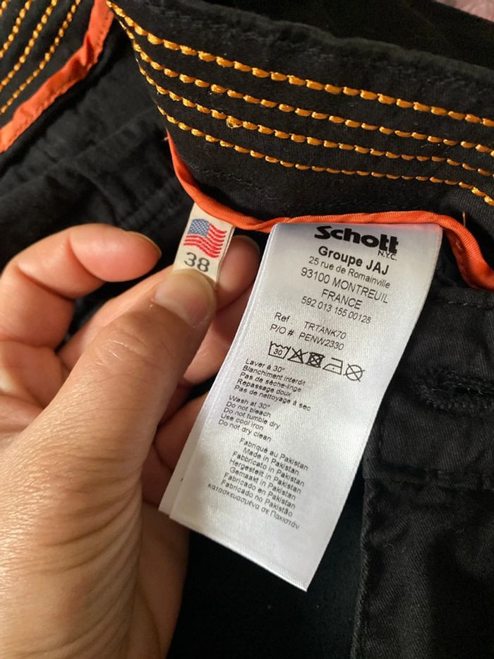 Pantalon Cargo Noir Schott W38 T 48-50 - photo numéro 7