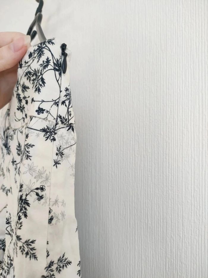 Jupe fleurie crème trapèze Camaïeu en taille 40 - photo numéro 7