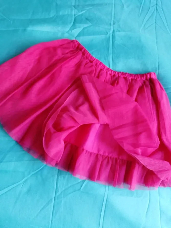 Jupe tulle rose fille - photo numéro 2