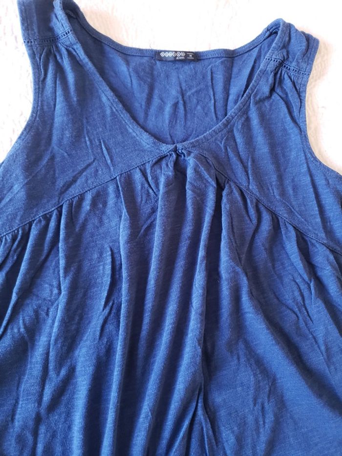 Débardeur bleu, taille M ou 38, marque bonobo, très bon état - photo numéro 3