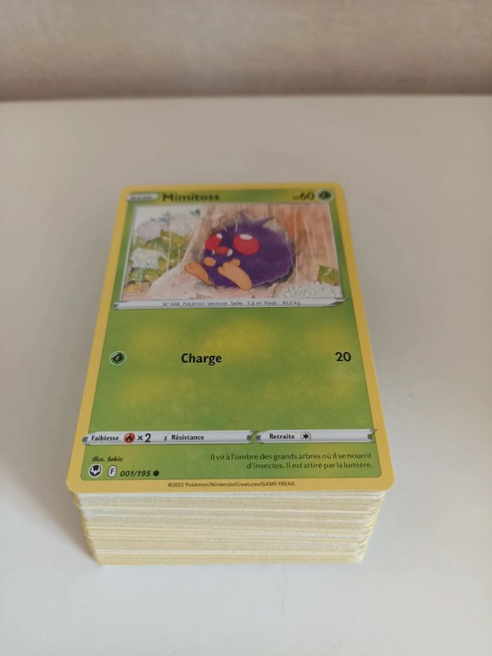 Lot 98 cartes Pokémon tempête argentée