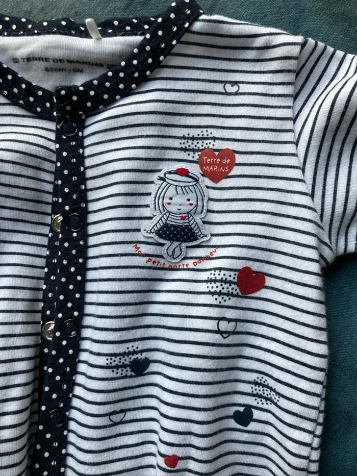 Pyjama terre de marin marinière - photo numéro 2