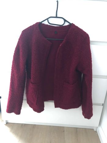 Gilet veste effet molleton