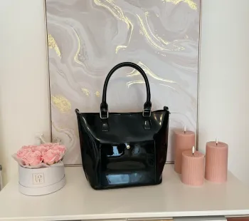 Sac vernis noir