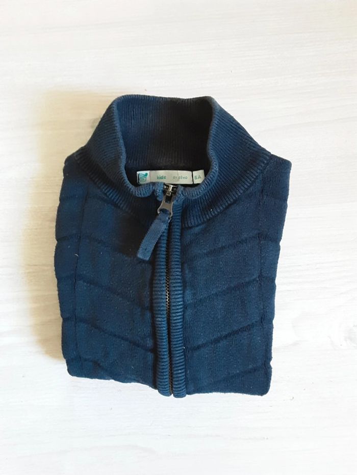 Gilet coton maillé avec zip T. 5 ans - photo numéro 2