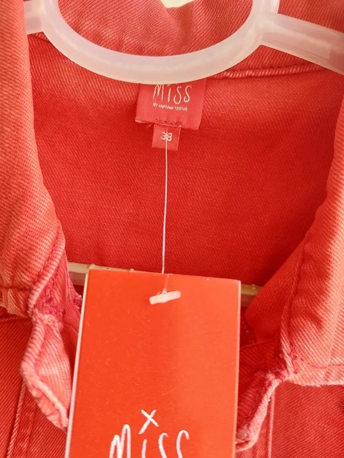 Veste en jean Miss Captain Trend – M – Corail – État : Neuf avec étiquette - photo numéro 7