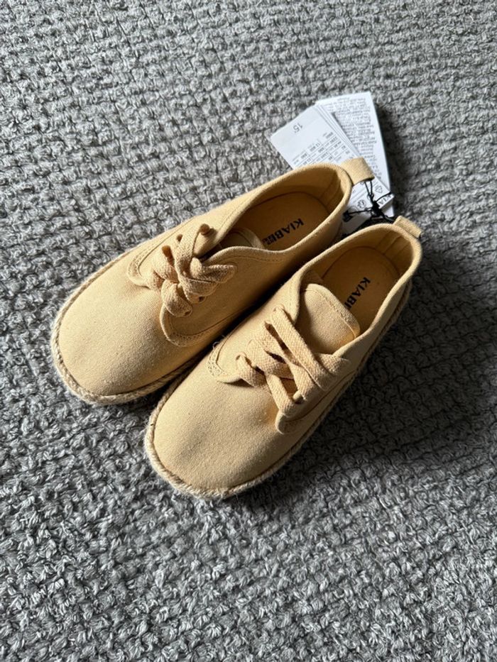 Basket en toile/espadrille beige (29)