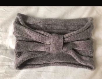 Bandeau heandband New look maille couleur taupe