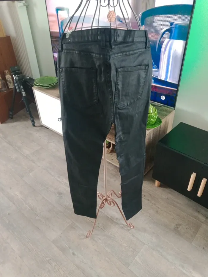 Pantalon jeans noir - photo numéro 7