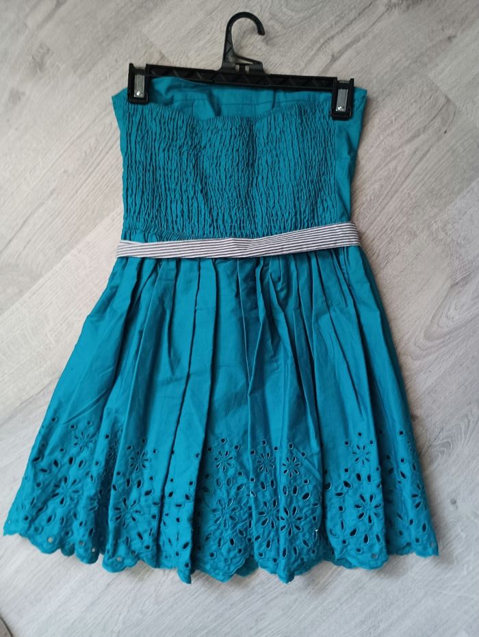 Robe bustier turquoise - photo numéro 2