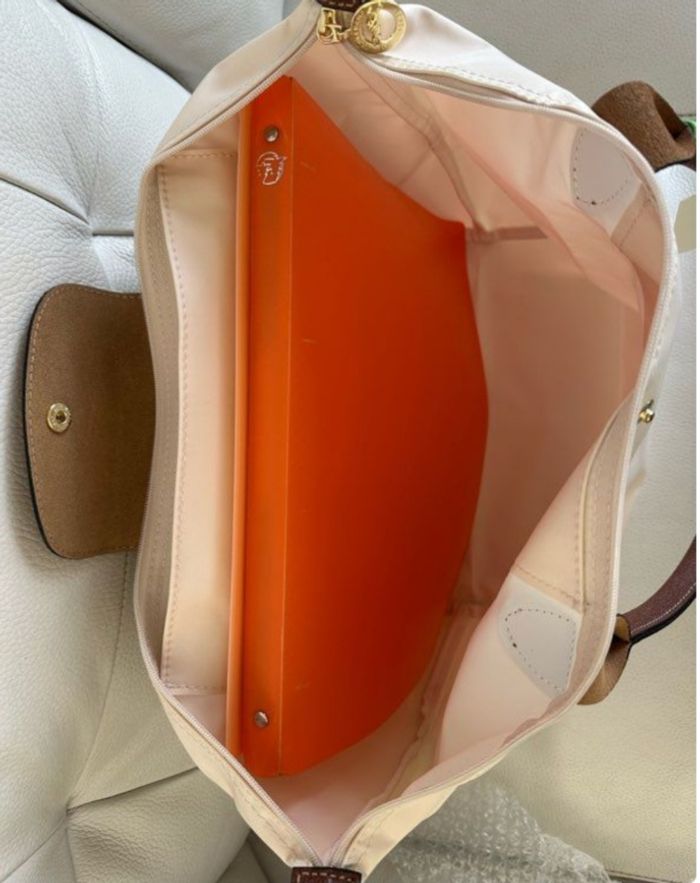 Sac Lonchamp taille L blanc crème - photo numéro 2
