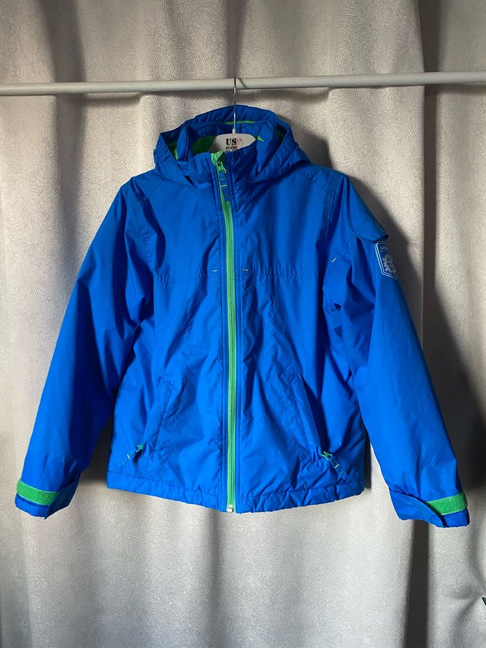 Blouson de ski bleu et vert 8 ans Wedze decathlon