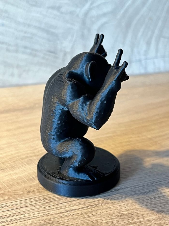 🦍 Figurine Singe Rock Noir – Objet déco original - photo numéro 3