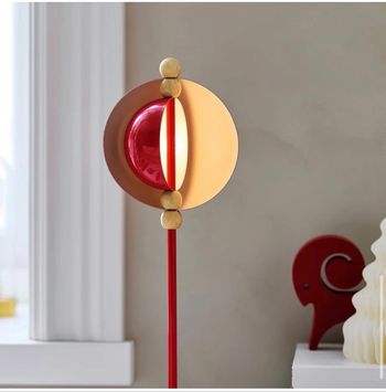 Lampe Strala Rouge. Design Moderne - Style Scandinave Neuf