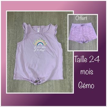 T-shirt été à nouer - taille 24 mois