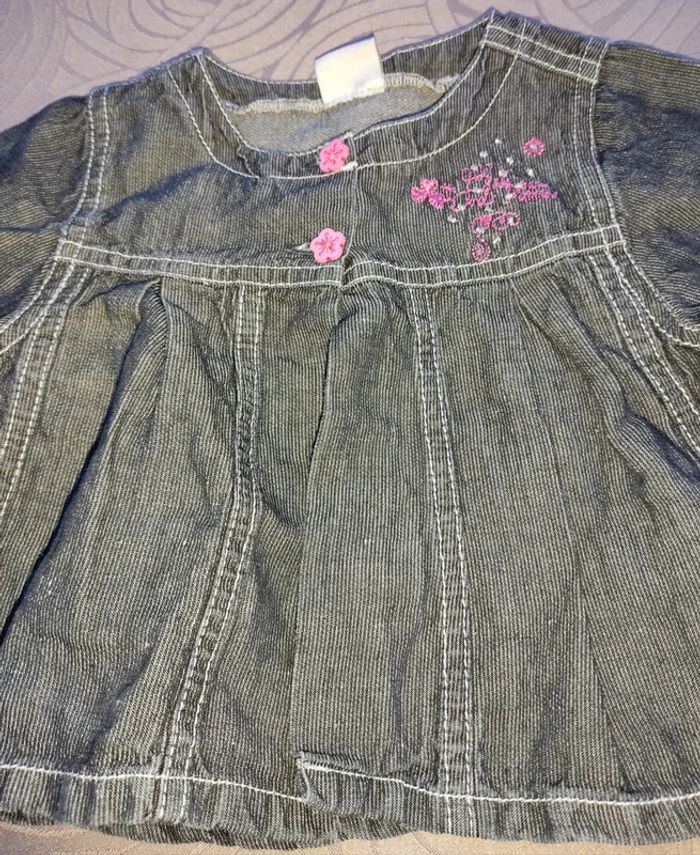 Lot de 2 blouses manches longues 9 mois - photo numéro 8