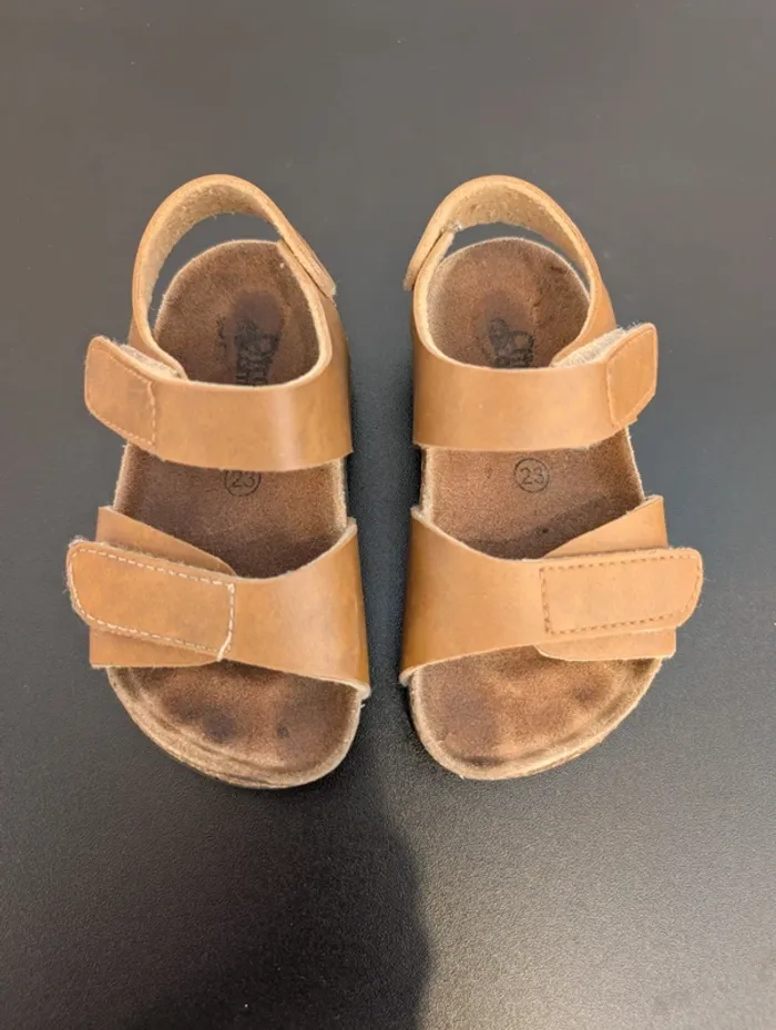 Sandales camel - Taille : 23 - photo numéro 2