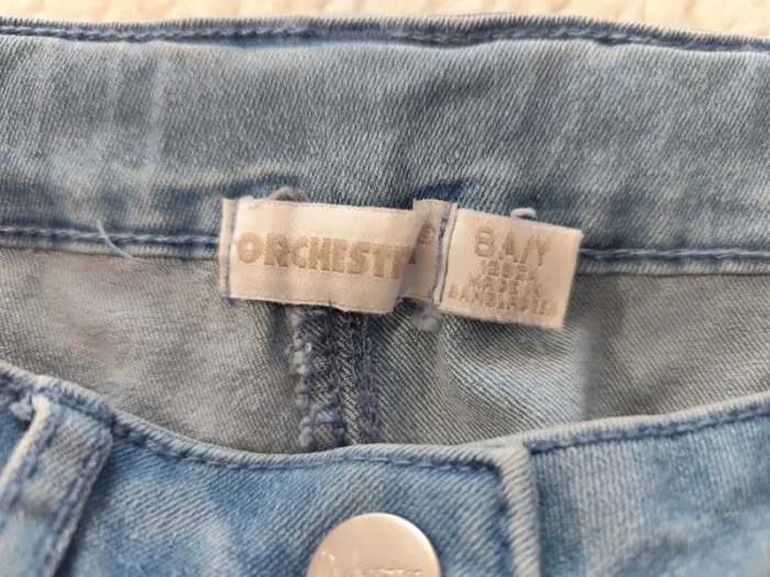 Short en jean bleu stretch orchestra 8 ans - photo numéro 3