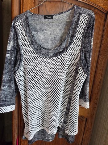 Blouse noir blanc