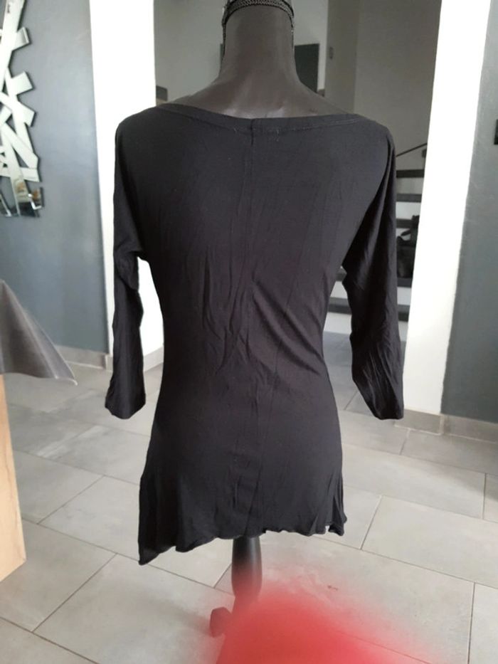 T-shirt asymétrique noir - photo numéro 4