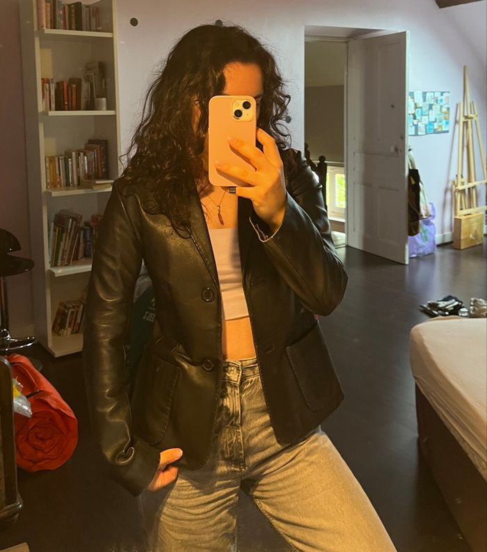Blazer en cuir - photo numéro 3