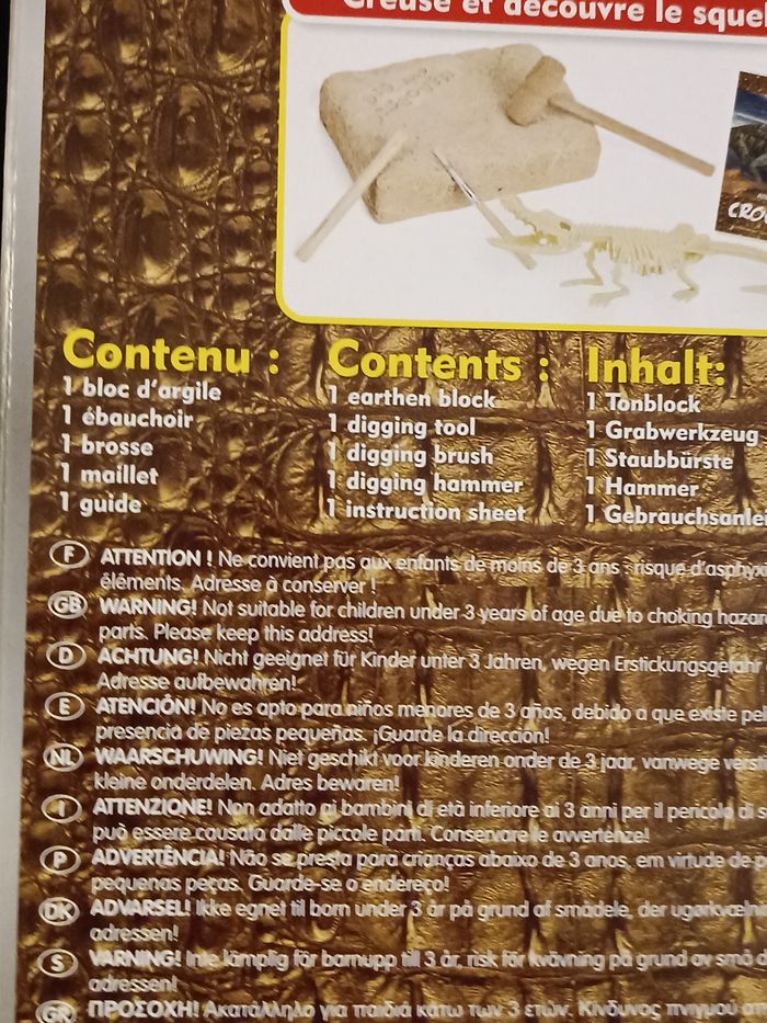 Kit paléontologie crocodile - photo numéro 6