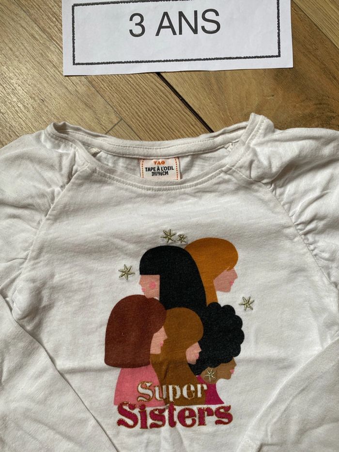 Haut 3 ans super sisters - photo numéro 2