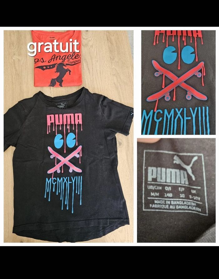 TEE shirt puma fille 10 ans + 1 gratuit - photo numéro 6