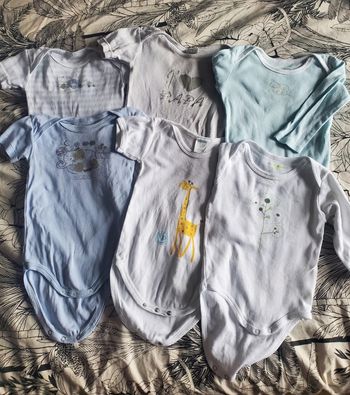 Lot de 6 bodys 6 mois