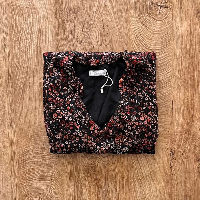 Robe de grossesse à manches longues fleurie neuve Orchestra pour femme, taille XS