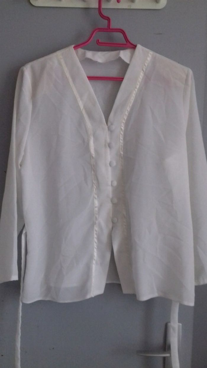 Chemisier blanc vintage