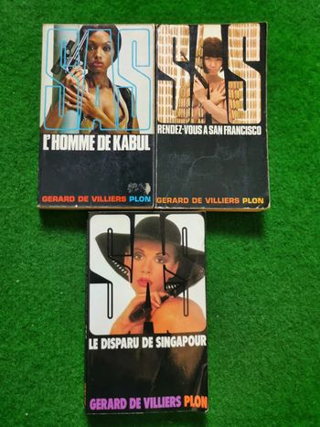 SAS lot de 3 livres de Gerard de Villiers