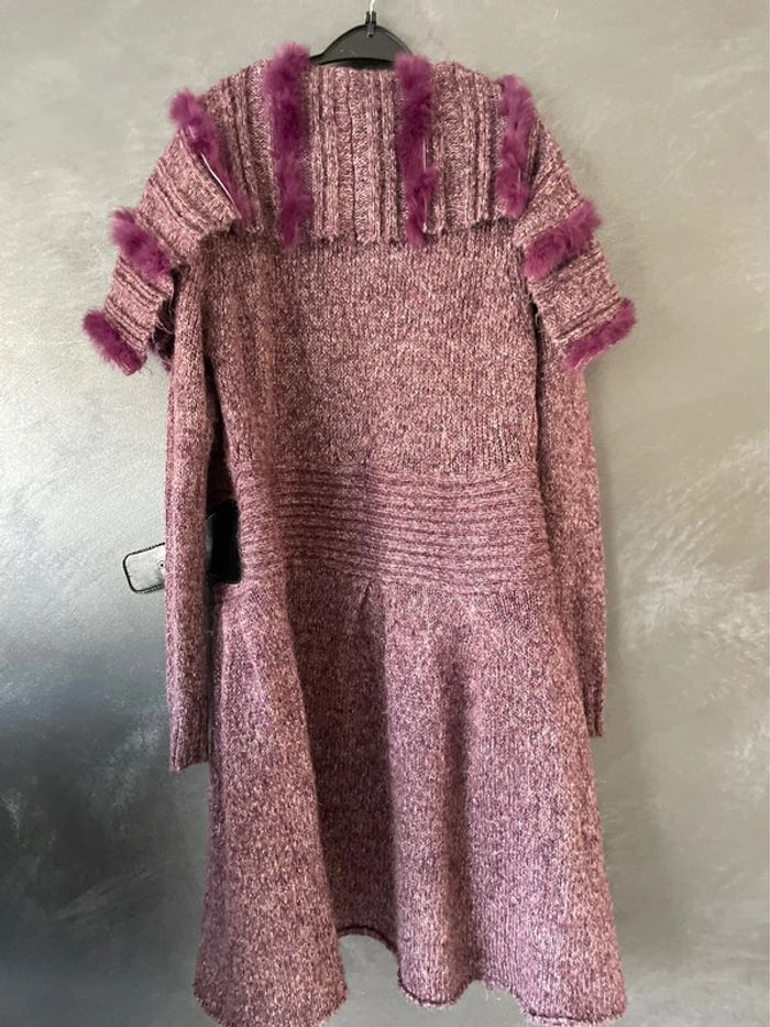 Gilet long femme violet - photo numéro 12