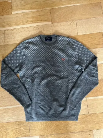 Pull fin homme col en rond en laine merinos Fred Perry – taille M – très bon état
