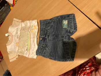 Petit ensemble short taille 62 cm