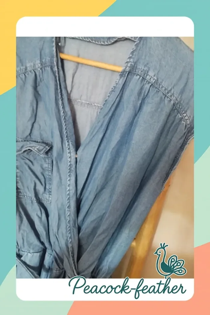 Combi pantalon jean camaïeu 42 - photo numéro 4