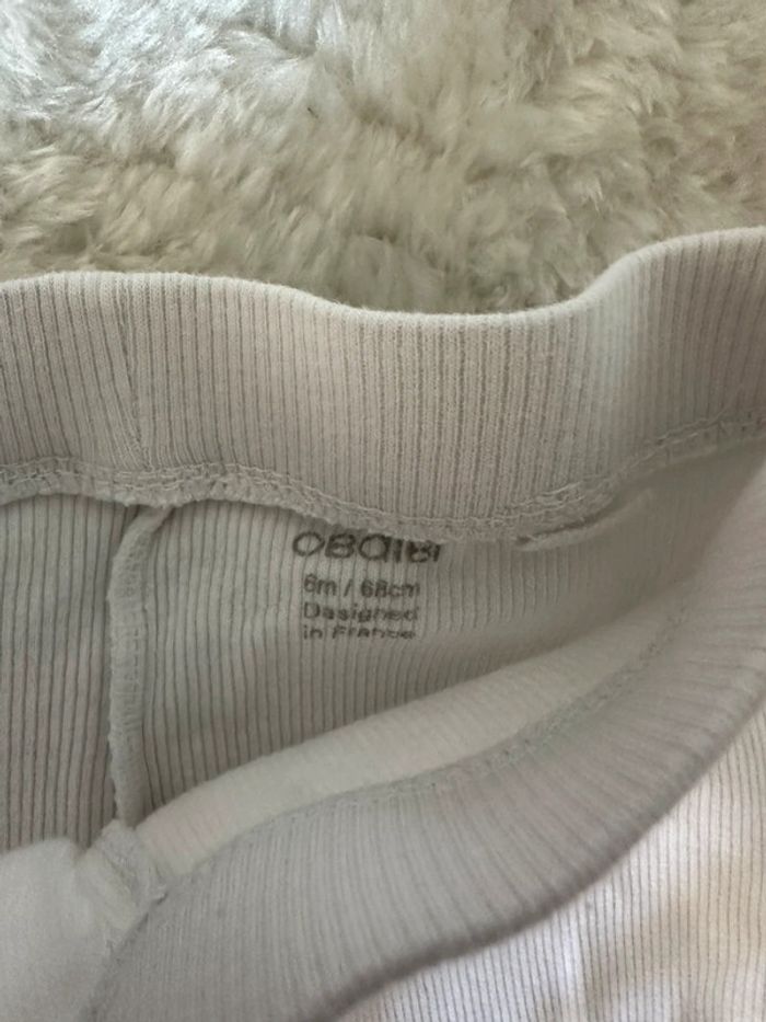 Lot de 4 pantalons / bermuda / legging | Obaibi | Taille 6 mois - photo numéro 6