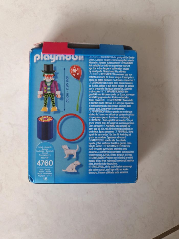 Playmobil 4760 clown Dresseur Neuf EVL - photo numéro 3