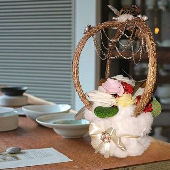 Décoration florale  lumineuse chic- création artisanale